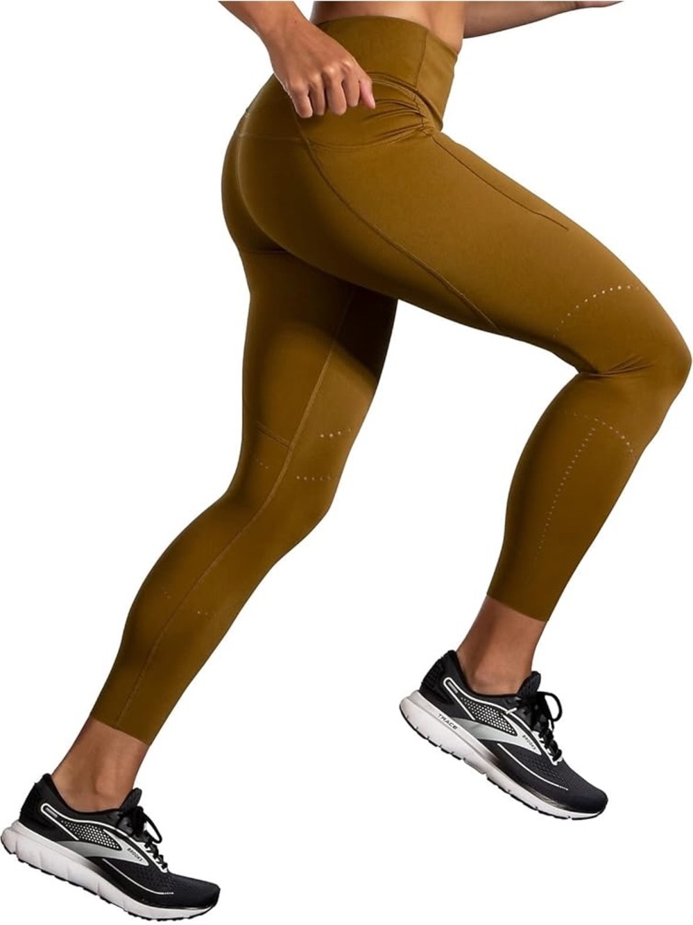 Brooks Method 7/8 Running Leggings in Burnt Olive Size XL